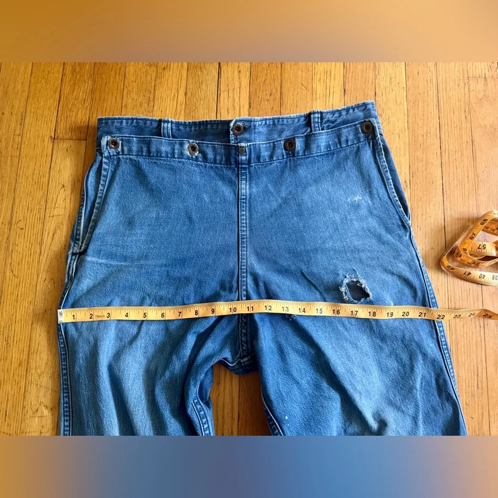 Vintage Amish Made Denim with 1940s USN Buttons - Picture 11 of 12